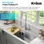 Artec Pro Commercial Style Pull-Down Single Handle Kitchen Faucet with Pot Filler-64268913
