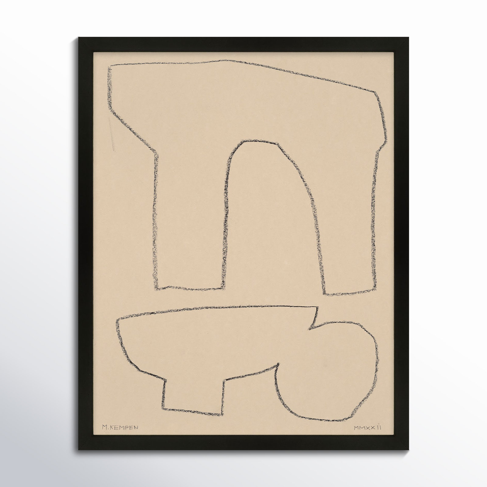 Outlines 2 by Michael Kempen, Black Framed, 30" W x 38" H