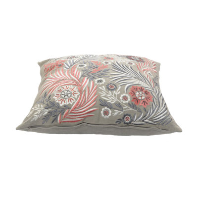 Throw Pillow Cotton Floral Throw Pillow
