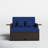 Arianit 65'' Wide Straight Steel Loveseat with Cushions-256373000