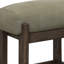 Tabouret de comptoir 24 pouces Eray, coussin de siège, bois de teck Eray-112254062-112254059