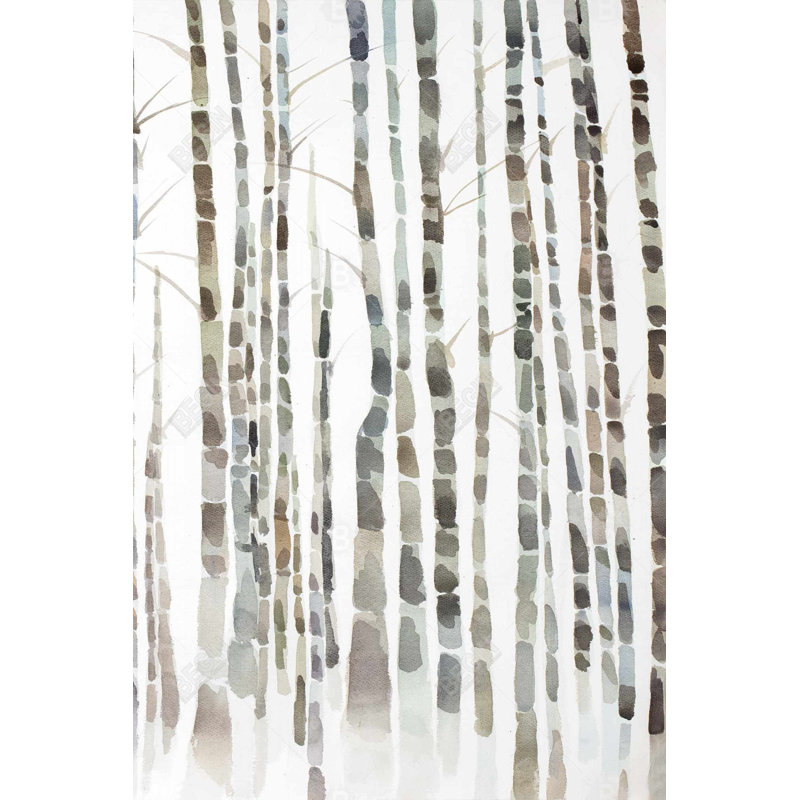 Millwood Pines " Birch Trees Forest " on Canvas | Wayfair
