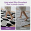 Machine-Washable Checkered Shag Area Rug-1373079847-1373079848