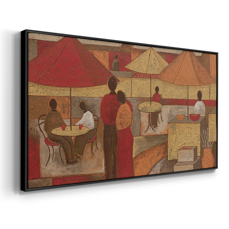 Lasting Memory II- Framed Gallery Wrapped Canvas -Ready to Hang, 17" H x 33" W, Black