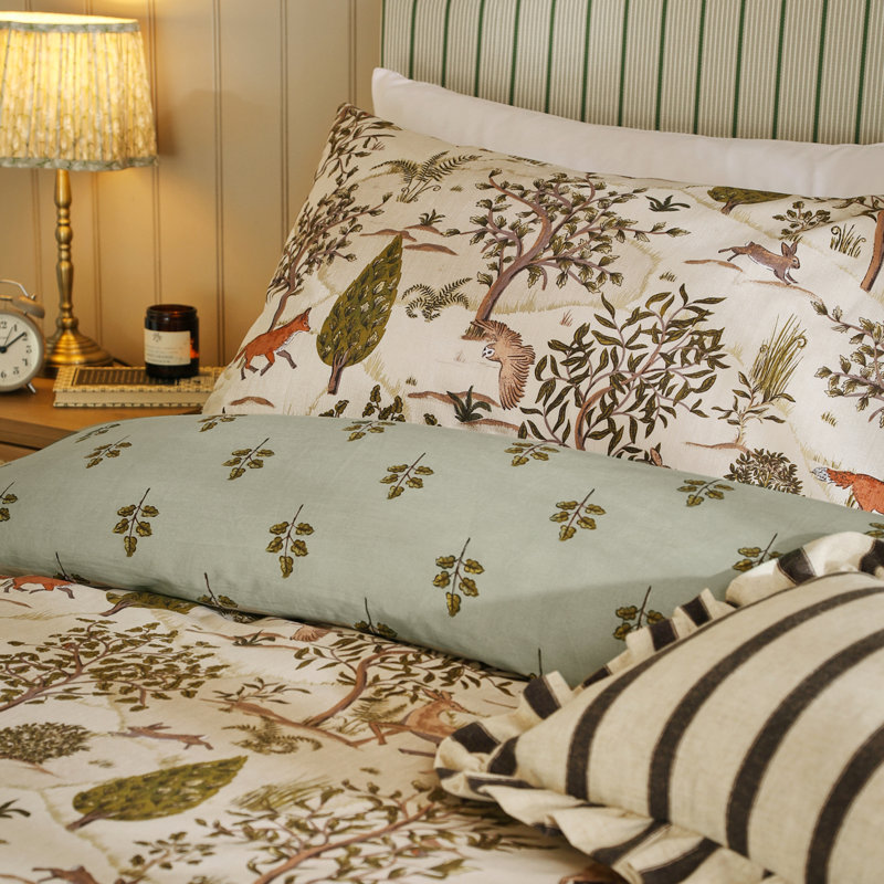 Fable Floral Duvet Cover Set, Super King Duvet Cover  + 2 Pillowcases 