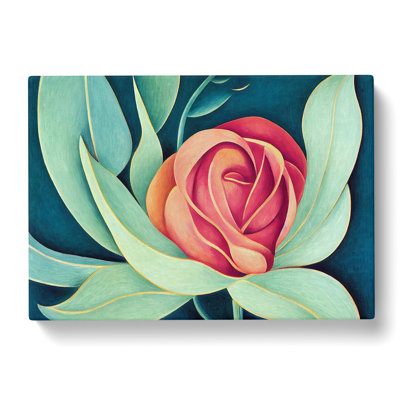 Miraculous Rose Flower - Wrapped Canvas Print