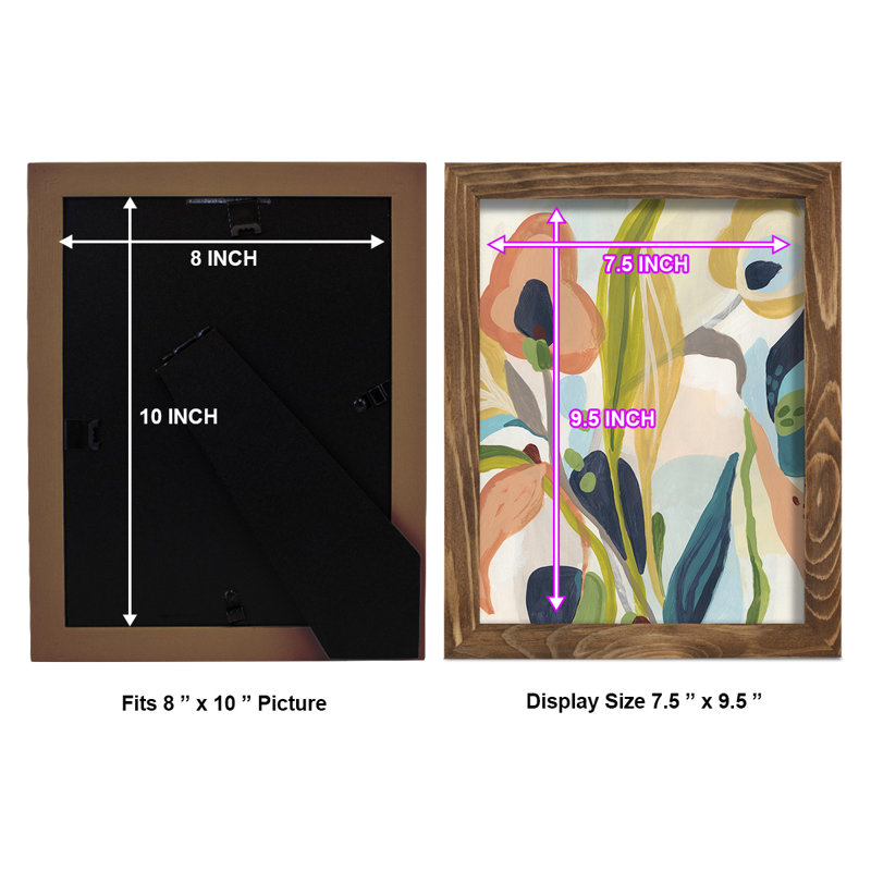 Jungle Jewels II, reproduction encadrée, H 11 po x l 9 po x P 1 po, Noyer