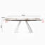 Table de salle à manger extensible 63 "à 94,48" moderne Glam Pandora avec base en acier au carbone pour 8-10-280073296