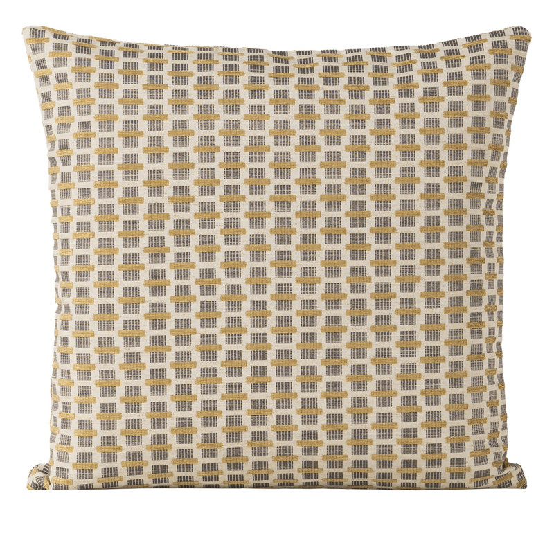 Oreiller en plumes Skywalk, Ambre géométrique 2, Polyester, Rectangle H 12 po x l 21 po