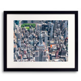 Empire State Building By Helicopter Print by Richard Silver