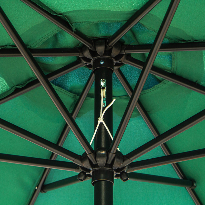 Brookann 295cm Tilt Market Parasol, Green