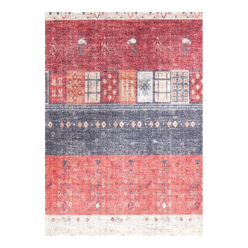 Tapis moderne à tissage large 1 pi 7 po x 2 pi 6 po