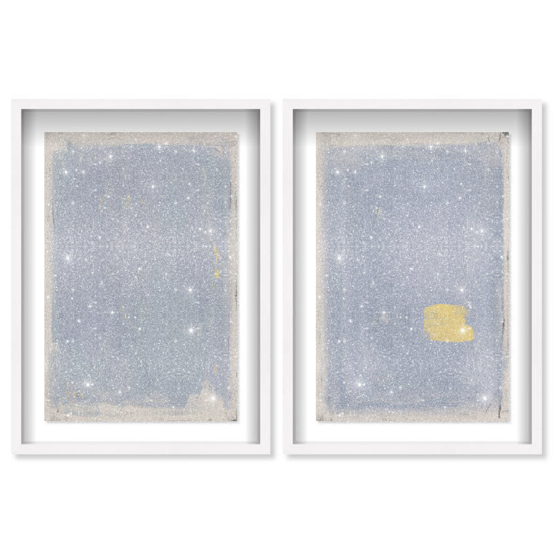 Painted Morning Set Set by Oliver Gal, 31.5" H x 21.5" W, White Shadowbox