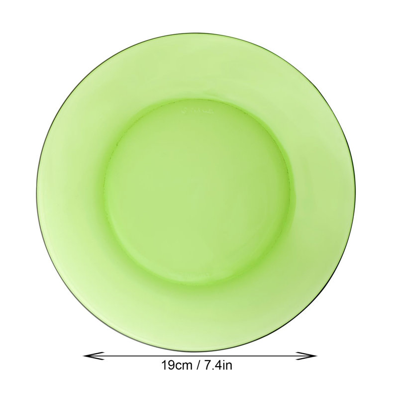 Ensemble de 6 assiettes à salade ou à dessert en verre commercial allant au lave-vaisselle de 7,5 po