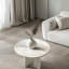 Table basse en marbre naturel blanc, petite table, table de salon, pierre naturelle-2058073354