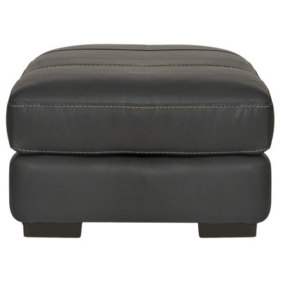 Arieyanna Italian Leather Match Ottoman -  Wade LoganÂ®, 9F983E49B734475DB3266E32676F57C7