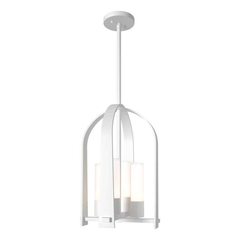 Lanterne suspendue d'extérieur 4 lumières Triomphe, Opale, Blanc marin