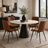 Upholstered Dining Chair with Carbon Steel Legs (Set of 4)-124568719-124579587