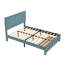 Lit plateforme tapissier avec rangement Johnita-609792174