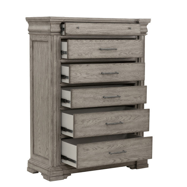 Jahanna 6 Drawer Chest, Gray