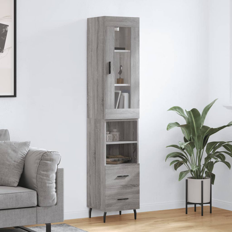 Bridgete 34.5cm Sideboard, Grey Sonoma