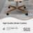 Swivel-Tilt Caster Casual Dining Chair in Oatmeal with Walnut and Sand Finish-1270726215