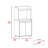 1-Shelf 2-Door Kitchen Pantry
