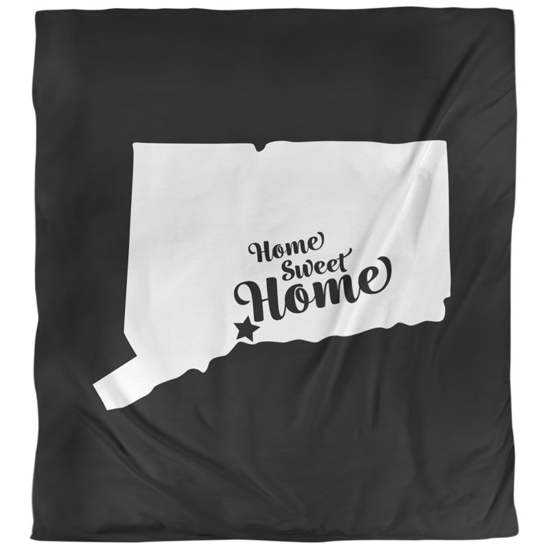 Housse de couette home new refuge, Housse de couette pour très grand lit, Noir, Polyester brossé