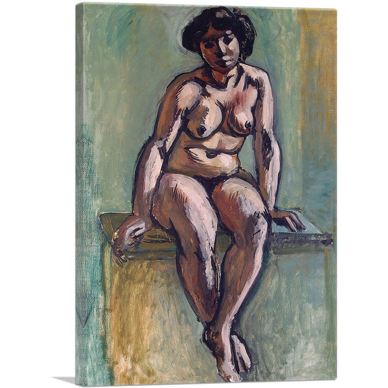Femme assise, 1908 par Henri Matisse, reproduction d'art sur toile tendue, H 40 po x l 26 po x P 1,5 po