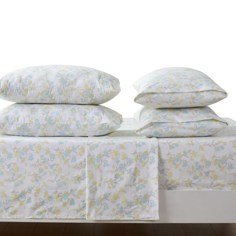 Tahari Floral Microfiber Sheet Set