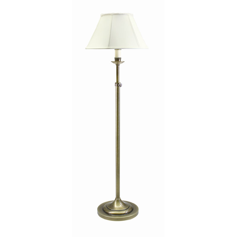 Wetherbee 59'' Traditional Floor Lamp, Antique Brass