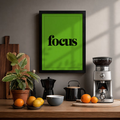 Focus Typography - Framed Print