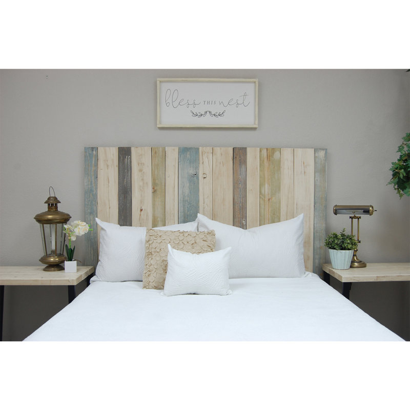 Solid Wood Panel Headboard