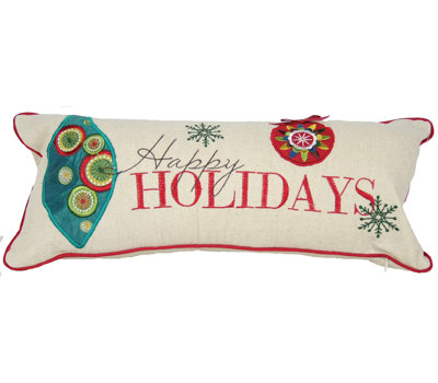 Holiday Happy Lumbar Pillow