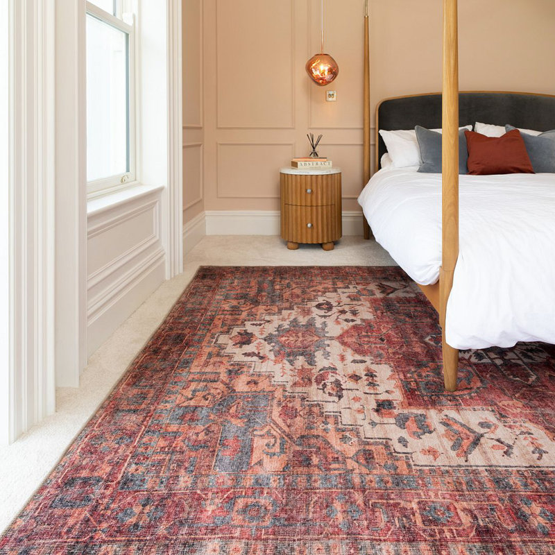 Vintage Look Area Rug, Rectangle 200 x 290 cm