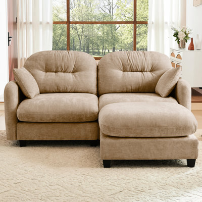 2, canapé modulaire en forme de L, chameau, chenille, mousse haute,, espaces de vie compacts Camel ergonomique 2, coussin moelleux, éponge haute pour coins de lecture