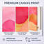 Contemporary Flow I - Pink & Gold Arcs - Art mural encadré abstrait 3 pièces-129012978-129012981