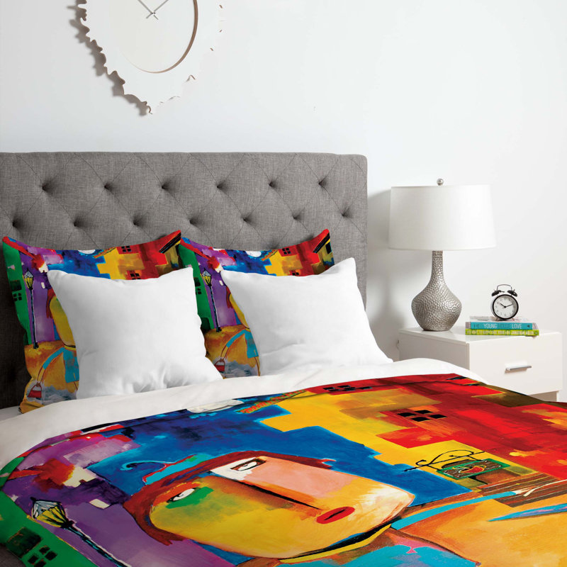 Robin Faye Gates Polyester Duvet Cover, Queen Duvet Cover + 2 Standard Shams
