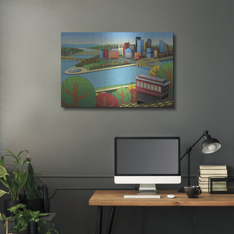 «Pittsburgh Incline Autumn» par Ron Magnes, H 24 po x l 36 po
