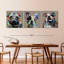 Bulldogs on Canvas, reproduction de 3 pièces-609364378