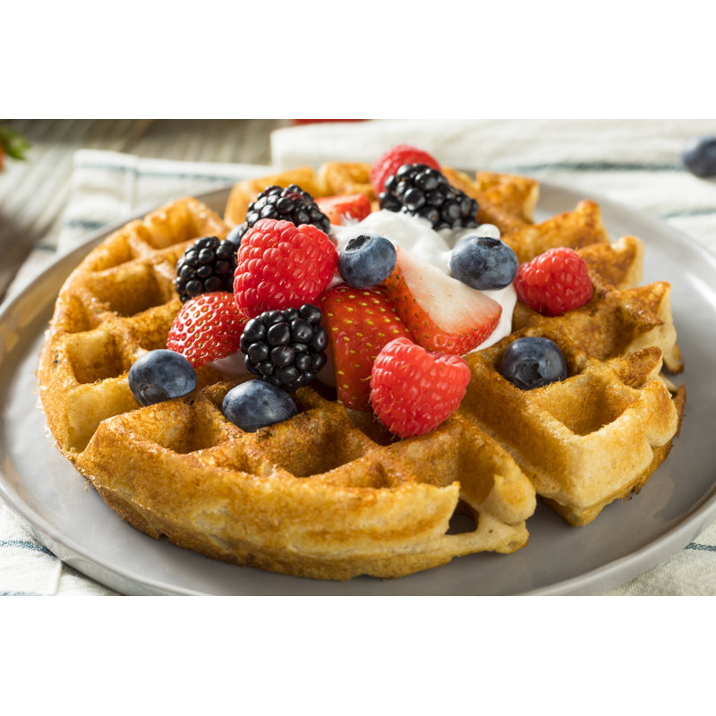 Berry Belgian Waffle by Bhofack2 - Wrapped Canvas Print, 20cm H x 30cm W x 3.8cm D