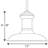 Zelie 1 - Light Brushed Nickel Single Pendant