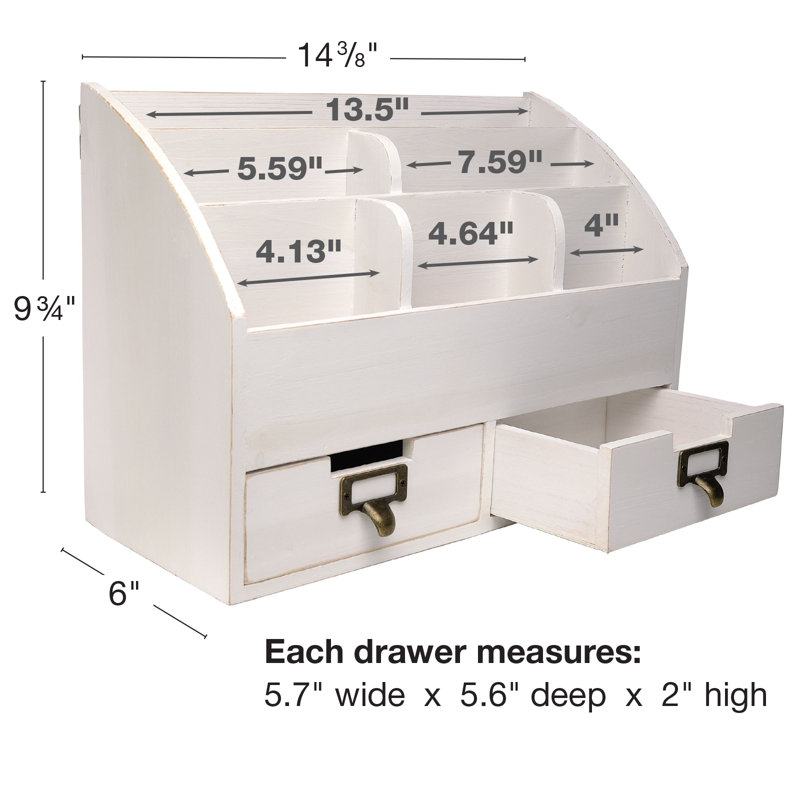 Rangement de bureau, Blanc