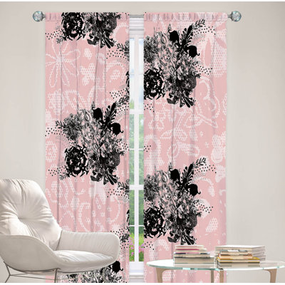 Ensemble de rideaux en polyester 2 pièces Nibbets