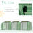 10' X 3' X 2.5' Mini Greenhouse, Portable Tunnel Green House With Roll-Up Zippered Doors, UV Waterproof Cover, Steel Frame, Green