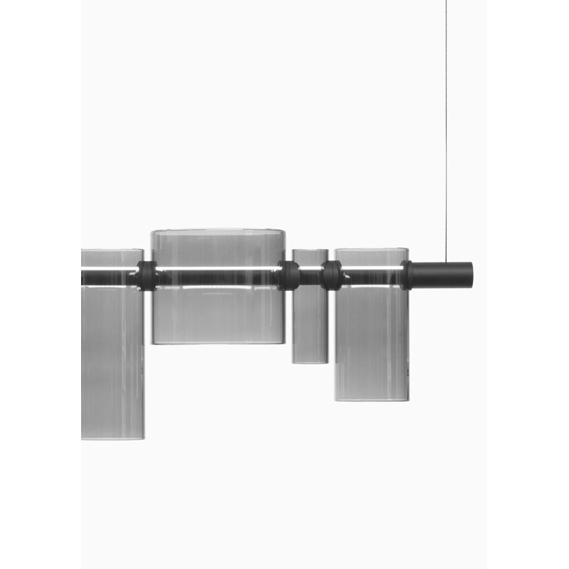Dancing 2 - Light LED Pendant, Colorful, Smokey Gray