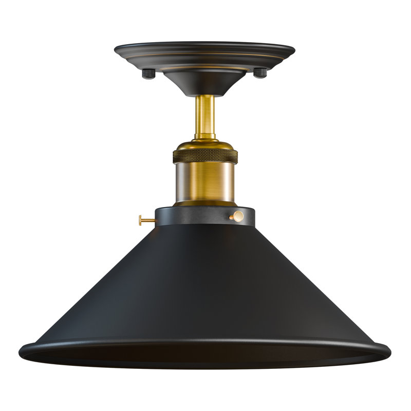 Semi Flush Mount, Black