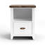 Classeur nautique 22 po, patiné, blanc délavé, peuplier massif, bureau, mobilier de bureau, utilisation côtière sans assemblage, Jasmine blanc délavé, bois massif, meubles