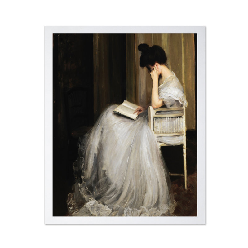 Jacques-Émile Blanche - Les lecteurs, Poster, 24"H x 32"W, White Framed