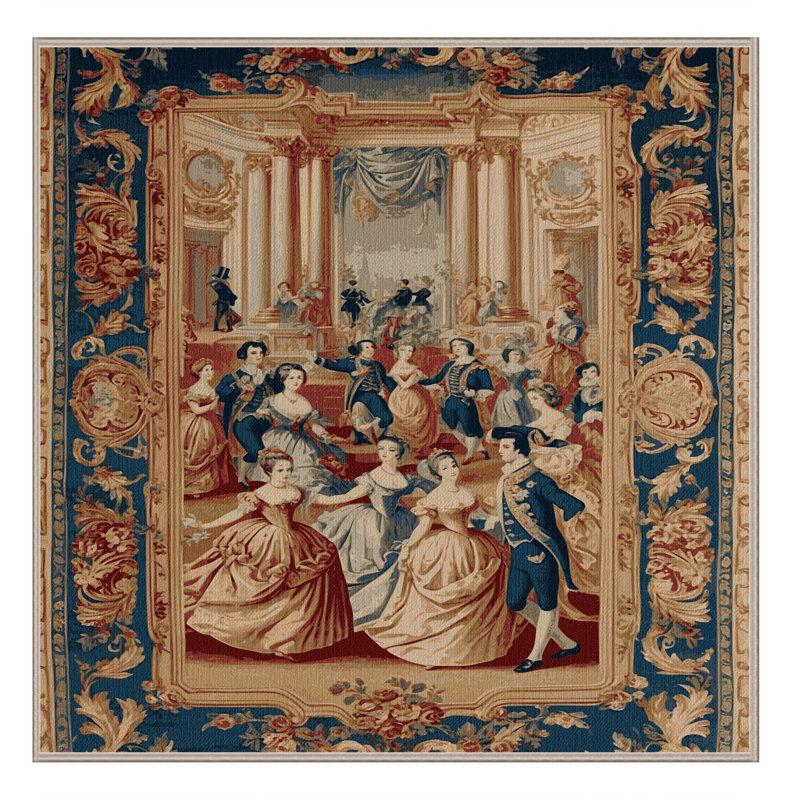 Tapis beige français lavable à la machine